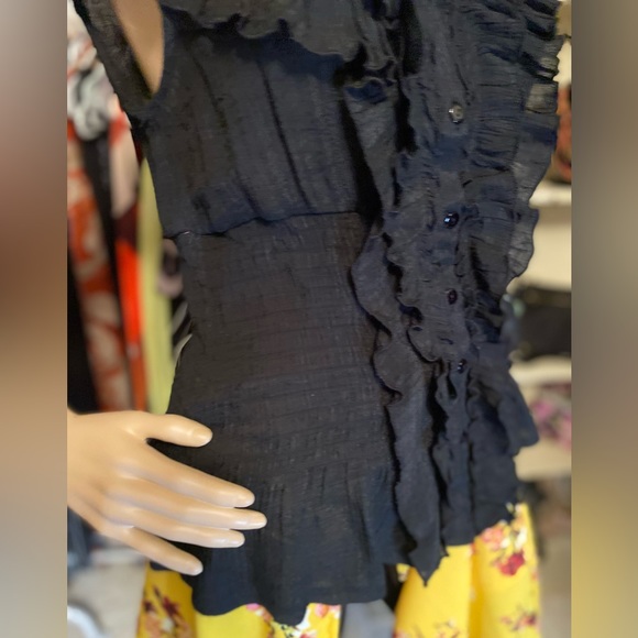 Black blouse size L - Picture 3 of 11